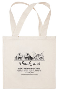 CTS58 - Personalized Fabric Tote Bag - 15"x 15" (Multiple Imprint Colors Available) (CTS58)