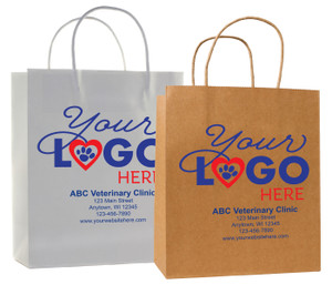 FCHSDP - Personalized Handled Paper Bag (Multiple Imprint Colors Available)  - Customized products not available for online ordering. Please call 877-761-5933 to place your order.