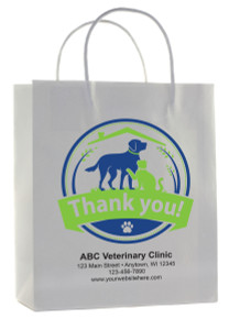 FCHSD45 - Personalized Handled Paper Bag (Multiple Imprint Colors Available) (FCHSD45-W)