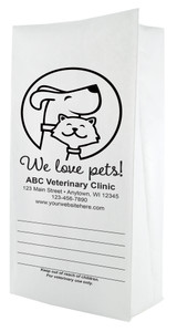 PFL70- Personalized Flat Bottom Paper Bag (Multiple Imprint Colors Available) (PFL70) 