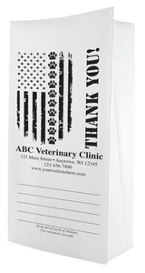 PFS65- Personalized Flat Bottom Paper Bag (Multiple Imprint Colors Available) (PFS65)