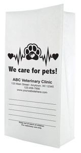 PFS66- Personalized Flat Bottom Paper Bag (Multiple Imprint Colors Available) (PFS66)