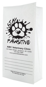 PFS68- Personalized Flat Bottom Paper Bag (Multiple Imprint Colors Available) (PFS68)