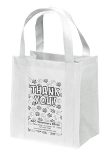 NWS64 - Personalized Non-Woven Tote Bag - 12W x 8 x 13H (Multiple Bag & Imprint Colors Available) (NWS64)