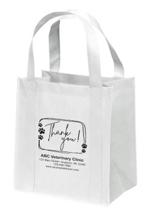 NWS67 - Personalized Non-Woven Tote Bag - 12W x 8 x 13H (Multiple Bag & Imprint Colors Available) (NWS67)