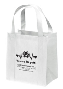 NWL66- Personalized Non-Woven Tote Bag - 13W x 10 x 15H (Multiple Bag & Imprint Colors Available) (NWL66)