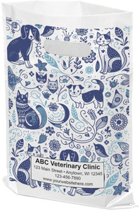 FCPTS50- Full Color Personalized Plastic Die-Cut Tote Bag (Multiple Imprint Colors Available) (FCPTS50) FCPTS50- Full Color Personalized Plastic Die-Cut Tote Bag (Multiple Imprint Colors Available) (FCPTS50)