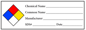 H-1 Chemical Hazard Label