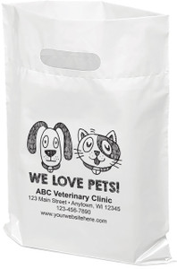 PTS6 - Personalized Plastic Tote Bag - 9" x 12"