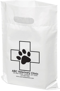 PTL2 - Personalized Plastic Tote Bag - 12" x 15"