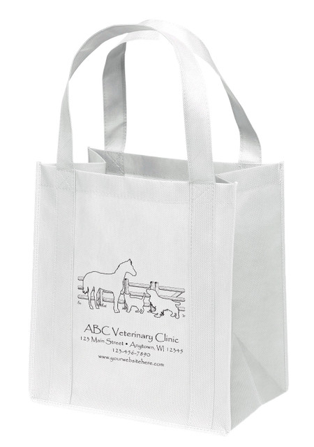 NWL10 - Personalized Non-Woven Tote Bag - 13W x 10 x 15H