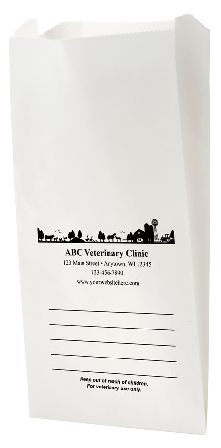 PBD38 - Personalized Prescription Bag (Multiple Imprint Colors Available)