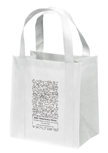 NWS39 - Personalized Non-Woven Tote Bag - 12W x 8 x 13H