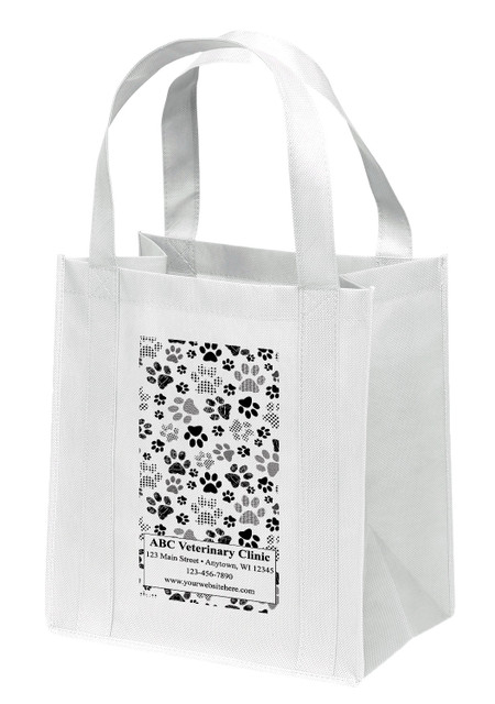 NWL48 - Personalized Non-Woven Tote Bag - 13W x 10 x 15H (Multiple Bag &  Imprint Colors Available)