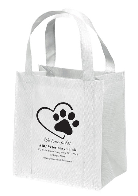 NWS50 - Personalized Non-Woven Tote Bag - 12W x 8 x 13H (Multiple Bag & Imprint Colors Available) (NWS50)