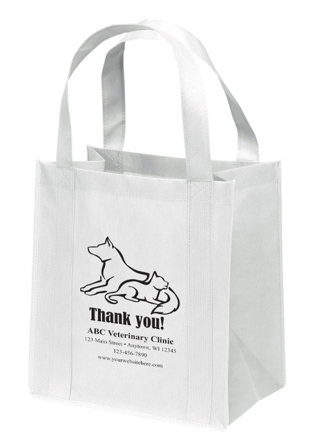 NWL51- Personalized Non-Woven Tote Bag - 13W x 10 x 15H (Multiple Bag & Imprint Colors Available) (NWL51)