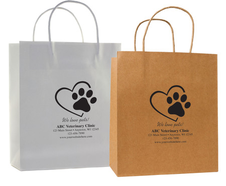 HSD50 - Personalized Handled Paper Bag (Multiple Imprint Colors Available) (HSD50)