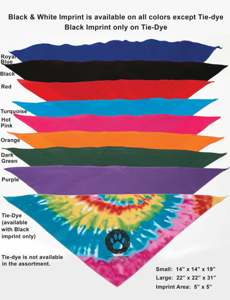 BTLE9 - Large Triangle Bandana Economy (150/pk) (BTLE9)