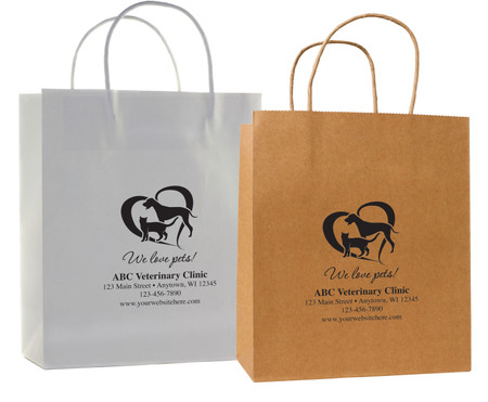 HSD57 - Personalized Handled Paper Bag (Multiple Imprint Colors Available) (HSD57)