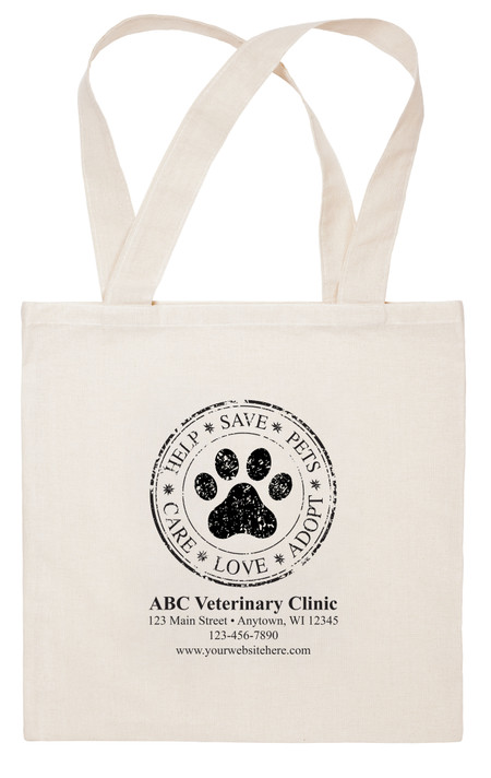 CTS12 - Personalized Fabric Tote Bag - 15"x 15" (Multiple Imprint Colors Available) (CTS12)