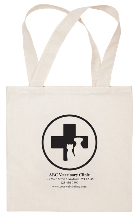 CTS49 - Personalized Fabric Tote Bag - 15"x 15" (Multiple Imprint Colors Available) (CTS49)