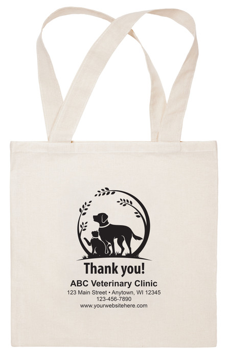CTS60 - Personalized Fabric Tote Bag - 15"x 15" (Multiple Imprint Colors Available) (CTS60)