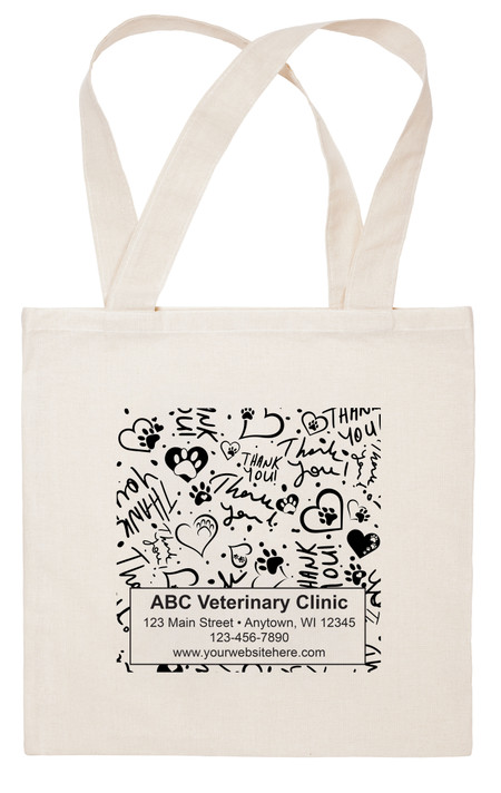 CTS61 - Personalized Fabric Tote Bag - 15"x 15" (Multiple Imprint Colors Available) (CTS61)