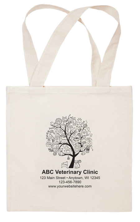 CTS62 - Personalized Fabric Tote Bag - 15"x 15" (Multiple Imprint Colors Available) (CTS62)