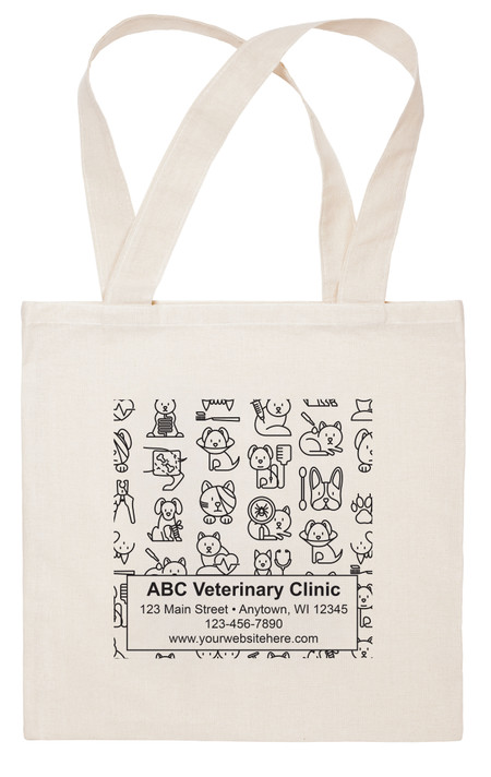 CTS63 - Personalized Fabric Tote Bag - 15"x 15" (Multiple Imprint Colors Available) (CTS63)