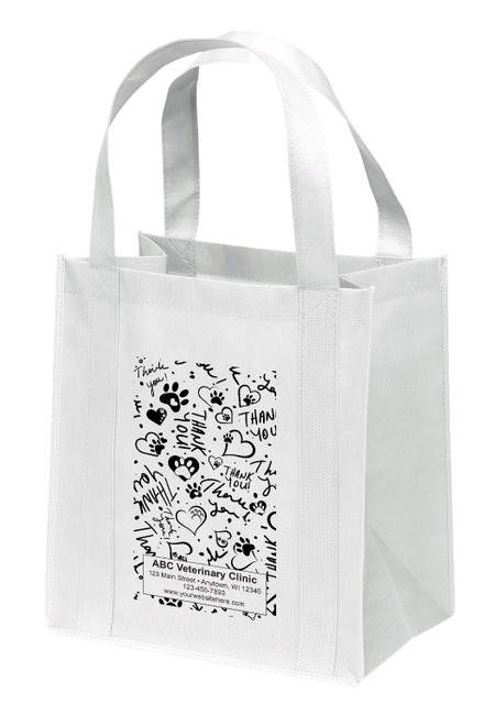 NWS61 - Personalized Non-Woven Tote Bag - 12W x 8 x 13H (Multiple Bag & Imprint Colors Available) (NWS61)
