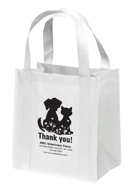  NWL59- Personalized Non-Woven Tote Bag - 13W x 10 x 15H (Multiple Bag & Imprint Colors Available) (NWL59)