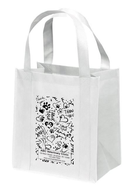 NWL61- Personalized Non-Woven Tote Bag - 13W x 10 x 15H (Multiple Bag & Imprint Colors Available) (NWL61)