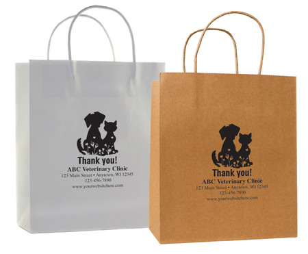 HSD59 - Personalized Handled Paper Bag (Multiple Imprint Colors Available) (HSD59)