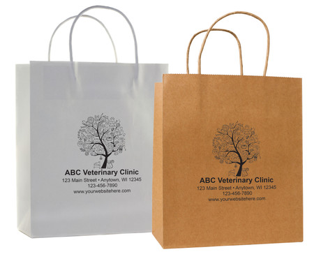 HSD62 - Personalized Handled Paper Bag (Multiple Imprint Colors Available) (HSD62)