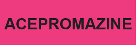 PSS-1 Pre-Printed Sheet Label 1 1/2" x 1/2" - ACEPROMAZINE 500 labels/pack (PSS1)