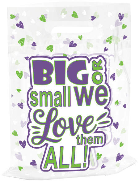 TOTE84 - Clear Plastic Tote Bag - 9" x 12" (Tote84)