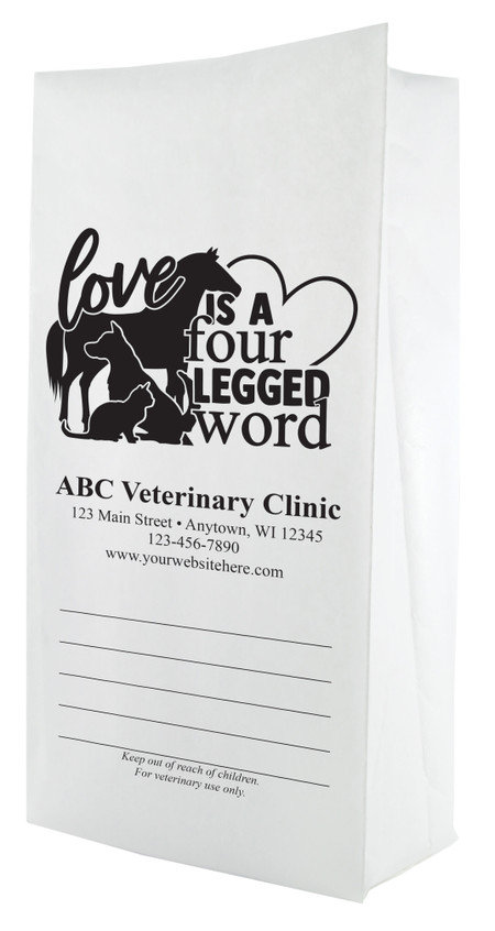 PFL69- Personalized Flat Bottom Paper Bag (Multiple Imprint Colors Available) (PFL69)
