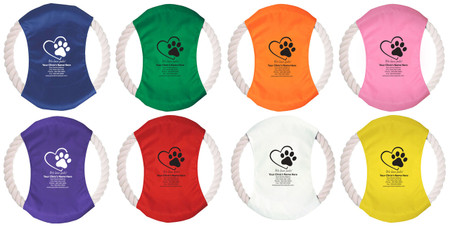 PRF6- Personalized Pet Rope Flier (Multiple Fliers Colors Available) (PRF6)
