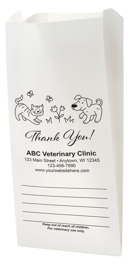 PBD73- Personalized Prescription Bag (Multiple Imprint Colors Available)