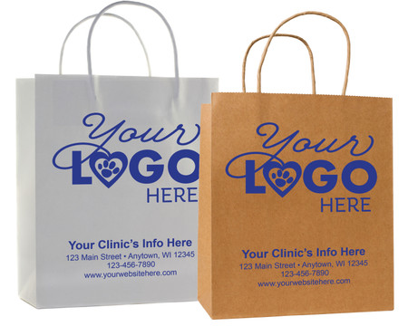 HSDP - Personalized Handled Paper Bag (Multiple Imprint Colors Available) - Customized products not available for online ordering. Please call 877-761-5933 to place your order. (HSDP)