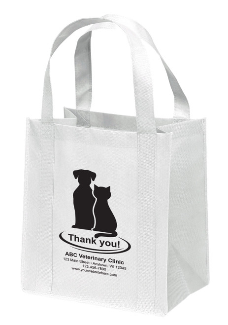NWL3 - Personalized Non-Woven Tote Bag - 12W x 8 x 13H NWL3 - Personalized Non-Woven Tote Bag - 12W x 8 x 13H