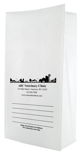 PFL38 - Personalized Flat Bottom Paper Bag (Multiple Imprint Colors Available) PFL38 - Personalized Flat Bottom Paper Bag (Multiple Imprint Colors Available)