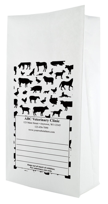 PFS37 - Personalized Flat Bottom Paper Bag (Multiple Imprint Colors Available) PFS37 - Personalized Flat Bottom Paper Bag (Multiple Imprint Colors Available)