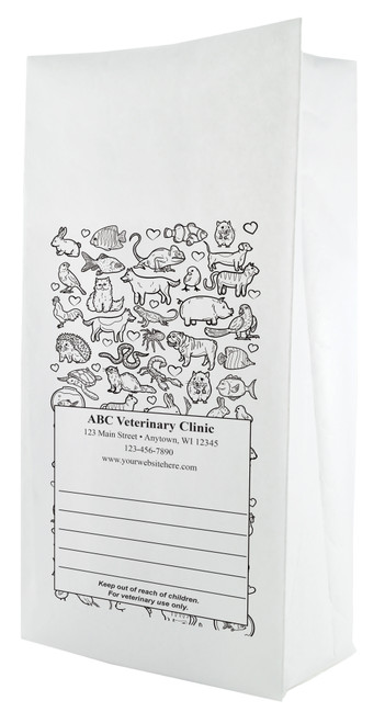 PFS39 - Personalized Flat Bottom Paper Bag (Multiple Imprint Colors Available) PFS39 - Personalized Flat Bottom Paper Bag (Multiple Imprint Colors Available)