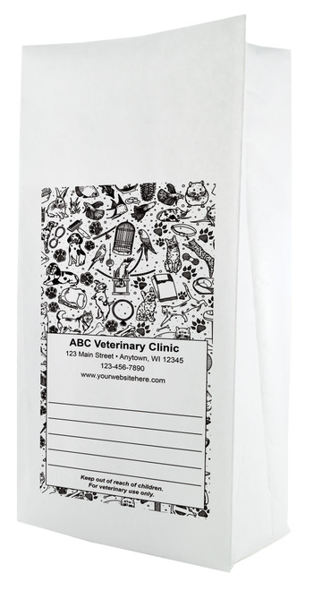 PFS40 - Personalized Flat Bottom Paper Bag (Multiple Imprint Colors Available) PFS40 - Personalized Flat Bottom Paper Bag (Multiple Imprint Colors Available)