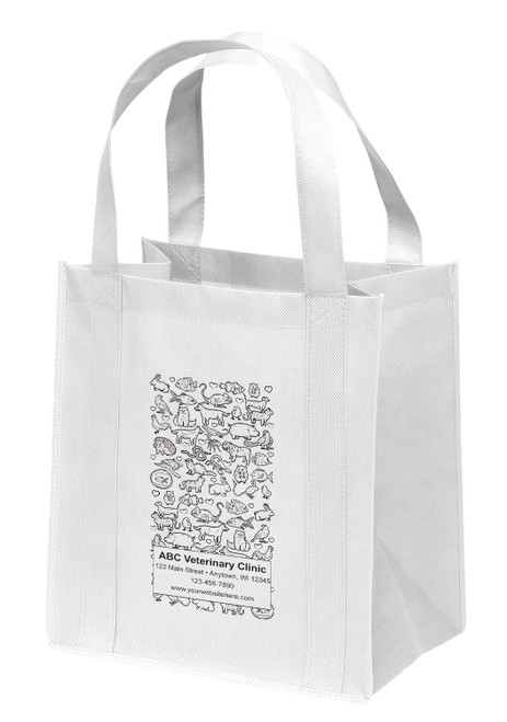 NWS39 - Personalized Non-Woven Tote Bag - 12W x 8 x 13H NWS39 - Personalized Non-Woven Tote Bag - 12W x 8 x 13H