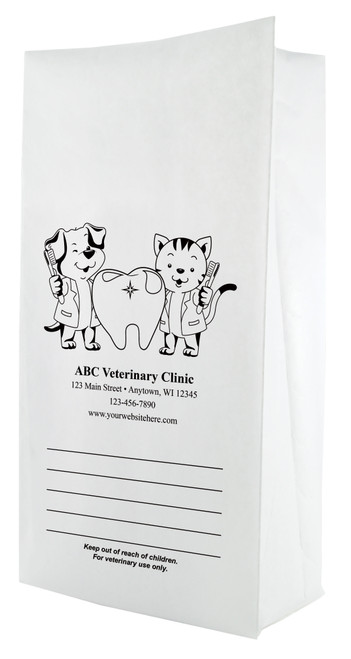 PFS43 - Personalized Flat Bottom Paper Bag (Multiple Imprint Colors Available)