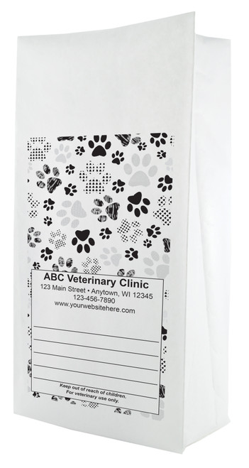 PFS48 - Personalized Flat Bottom Paper Bag (Multiple Imprint Colors Available)  PFS48 - Personalized Flat Bottom Paper Bag (Multiple Imprint Colors Available)
