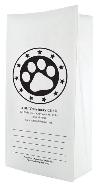 PFL47 - Personalized Flat Bottom Paper Bag (Multiple Imprint Colors Available) 