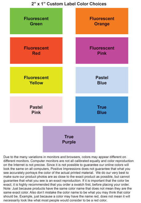 C5125 Custom Label 2" x 1"; 40/sheet; 500/pack C5125 Custom Label 2" x 1"; 40/sheet; 500/pack